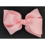 Pink (Light Pink) Grosgrain Bow - 6 Inch